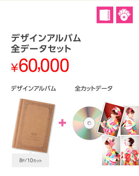 デザインアルバム全データセット60,000円 デザインアルバム(8P/10カット)+全カットデータ